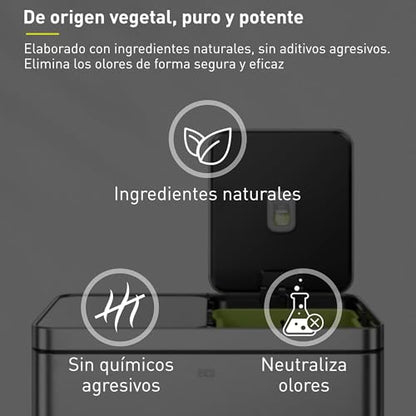EKO Refresh Deodorizer Pod Kit with Refillable Holder, 1 Pod + 1 Holder, Plant-Based Odor Eliminator for Trash Can, Bathroom, Storage – Long-Lasting 45 Days Air Freshener, Natural, Chemical-Free - size: Starter Set