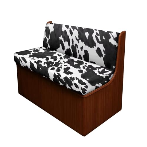 RV Dinette Cushion Covers, Cow Print Stretchable Sofa Protector for Cushion Couch, Slipcover, Furniture Protector for Camper Accessories Inside - color: Cow Print