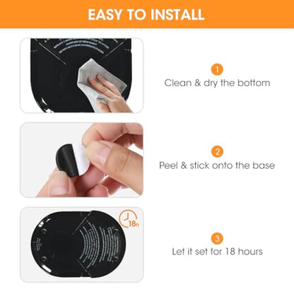 Aieve Black Appliance Slider, 16 Pcs Self Adhesive Appliances Sliders Countertop Caster Wheels, Kitchen Essentials Organization Home Must Have Gadgets - size: 16Pcs-Black
