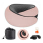 Cloud Sleep Travel Pillow｜360° Adjustable Neck Pillow for Airplane & Office｜NASA Memory Foam｜Free Eye Mask & Earplugs (Pink) - color: Pink