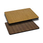 Flash Furniture Glenbrook 30'' x 42'' Rectangular Table Top with Natural or Walnut Reversible Laminate Top (Pack of 1) - color: Natural/Walnut, size: 30" x 42" Rectangular