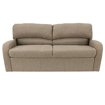 RecPro 70" RV Jack Knife Sofa w/Arms | RV Sleeper Sofa/Couch/Furniture/Living Room (Slideout) (Oatmeal) - color: Oatmeal