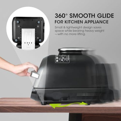 Aieve Appliance Sliders, 16 Pcs Self Adhesive Appliance Slider for Easy Moving & Space Saving, Small Countertop Rollers Kitchen Hacks Mixer Accessories - size: 16Pcs