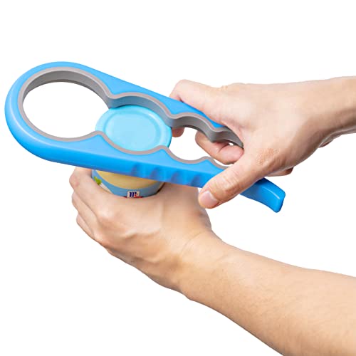 Bloss Anti-skid Jar Opener Jar Lid Remover Rubber Can Opener Kitchen Grippers To Remove Stubborn Lids, Caps and Bottles Great Kitchen Gadgets For Small Hands or Seniors,Blue - color: Blue