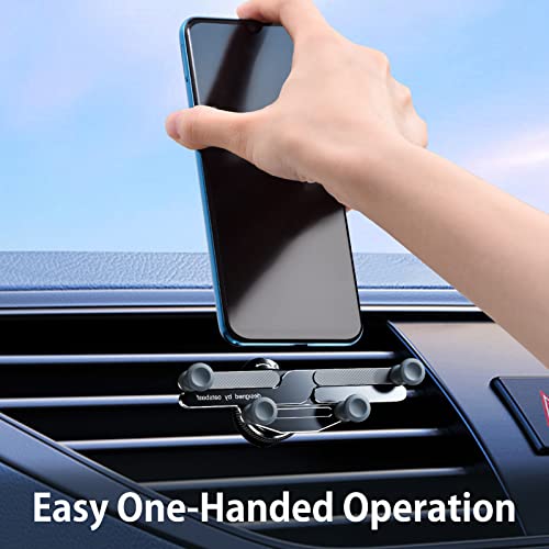 OATSBASF Car Vent Phone Mount [Full Metal Body] Foldable Car Air Vent Phone Holder, Compatible with iPhone 17 16 Pro Max 15 14 / Samsung S25 Ultra 24 / All Phone Models - size: X03
