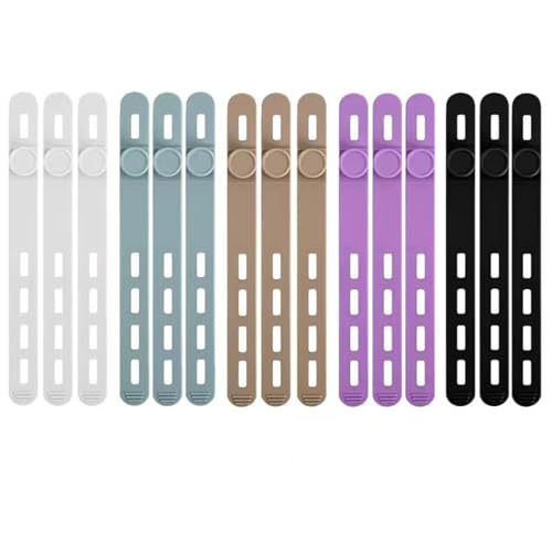 15 Pcs Cable Ties ，Silicone Cable Ties, Reusable Cord Organizer for Charger Cables, Hair Dryer, Home & Office, Flexible Cord Wraps for Electrical Wires (15 Pcs Cord Organizer) - color: 15 Pcs Cord Organizer