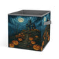 Halloween Castle Pumpkins Foldable Storage Box with Handle Organizer Containers for Home Office Clothes Office Supplies - color: style-6