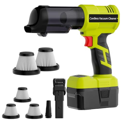 3 in 1 Handheld Vacuum Cordless Compatible with Ryobi 18V Battery, Wet&Dry Car Vacuum Portable Cordless with 22000Pa Blowing Function for Garage, Offices and Pet Messes (Tool Only)