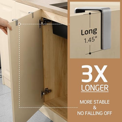 KES Over The Cabinet Door Towel Rack, Kitchen Towel Holder, Over The Cabinet Door Kitchen Towel Bar SUS304 Stainless Steel 2 Pack Brushed Finish, KTH200S26-2-P2 - color: Brushed Finish