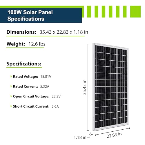 ExpertPower 400W 12V Solar Panel Kit | 400W Mono Rigid Solar Panels, 30A PWM Solar Charge Controller | RV, Trailer, Camper, Marine, Off Grid, Solar Projects - size: 400W + 30A PWM