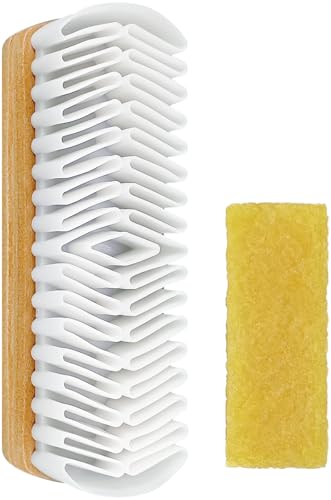 2Pcs Suede Shoe Brush and Eraser Suede Nubuck Cleaning Brush for Shoes - style: 2Pcs Kit
