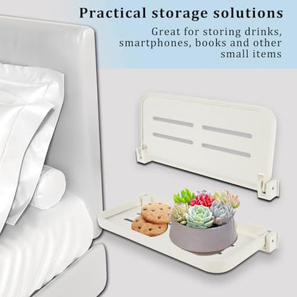 2Pcs RV Aluminum Foldable Shelf, Wall Mounted RV Floating Shelf, Space Saving Compact Fold Down Shelf Shelf, Versatile RV Floating Shelf for Camper Car,Caravans Bathroom, Laundry Room,Easy Install