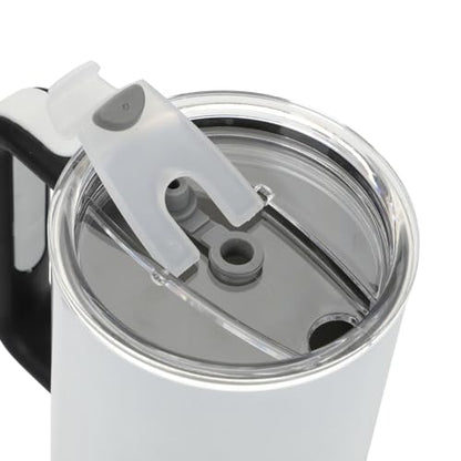 Bioworld The Grinch Max 40 Oz White Stainless Steel Tumbler with Handle - color: The Grinch Max
