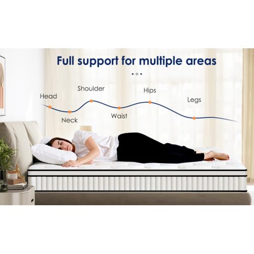 10 Inch King Mattress, King Size Mattress in a Box, Modern New Memory Foam Hybrid Mattresses, Pillow Top Bed Matress with Breathable Comfortable for Sleep, RV Medium Firm for Lumbar - size: King