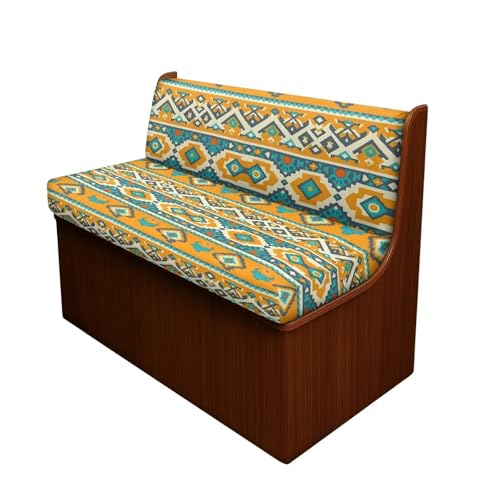 RV Couch Cover Set - 2 Pcs Aztec Tribal Print Slip Covers for Sofa Bed & Camper - color: Aztec Tribal