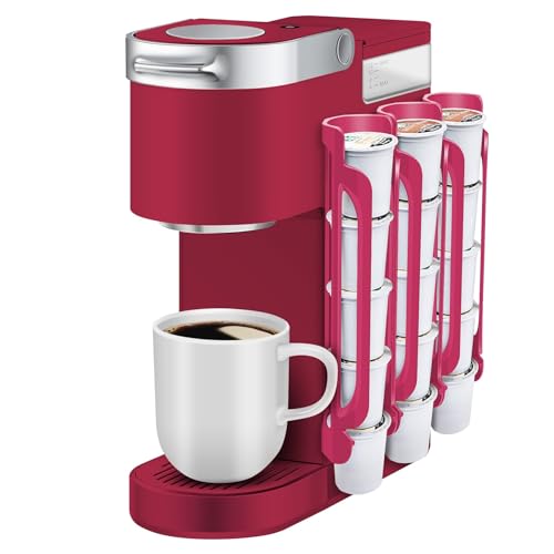 kedofa K Cup Holder for Keurig: Coffee Pod Holder for Counter Small Space - Kcup holders for Wall Mount (3, Rose Red) - color: Rose Red, size: 3 Pack /For 15 K-Cups