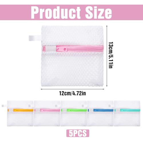 5 Pcs Anti-Sticking Laundry Pod Storage Bag Portable Laundry Pods Dissolution Protection Bag Scent Beads Bags Small Foldable Mesh Laundrys Durable Storage Bags for Pods Scented Beads