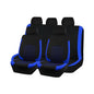 Car Seat Cover Full Sets, Polyester Foam Breathable Waterproof Vehicle Split Front Rear Seat Protectors, Automotive Interior Chair Cushion Pad, Universal for SUV RV Truck (Blue) - color: Blue