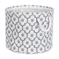 Bone Dry Pet Storage Collection Lattice Paw Print, Small Round, White/Gray - color: White/Gray, size: Small Round