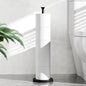 Toilet Paper Holder Stand(with Reserve Function), Free-Standing Spare Rolls Storage Holder, Stainless Steel, Modern Design - color: Matte Black