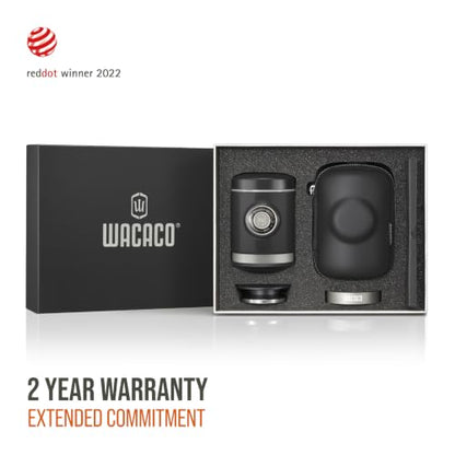 WACACO Picopresso Portable Espresso Maker Bundled with Protective Case, Pro-level Specialty Coffee Machine, Compatible Ultra-fine Grind, Manually Operated Travel Coffee Maker