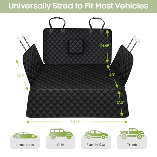 SUV Cargo Liner for Dogs, Waterproof Pet Cargo Cover with Bumper Flap Protector, Scrachproof Non-Slip 600D Oxford Fabric, Machine Washable - size: Cargo Liner