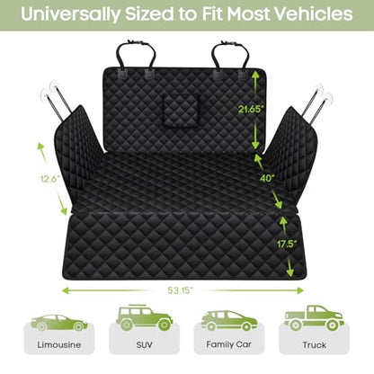 SUV Cargo Liner for Dogs, Waterproof Pet Cargo Cover with Bumper Flap Protector, Scrachproof Non-Slip 600D Oxford Fabric, Machine Washable - size: Cargo Liner