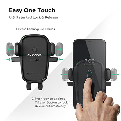 iOttie Car Charger Easy One Touch Wireless 2 Qi Charging Dashboard Phone Mount for iPhone, Samsung Galaxy, Huawei, LG, Smartphones - style: Wireless 2