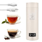 Portable Electric Kettle (120V), small-capacity electric kettle, made of 316-grade stainless steel, 4 temperature settings, with automatic shut-off function, (Cream, 9.05 * 3.15) - color: Cream