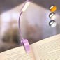 Glocusent 13 LED Rechargeable Book Light for Reading at Night, Eye-Caring 3 Amber Colors & Stepless Dimming, Lasts 1 Week to 2 Months, Travel Clip on Lamp, Gifts for Book Lovers, Men, Women & Kids - color: Purple