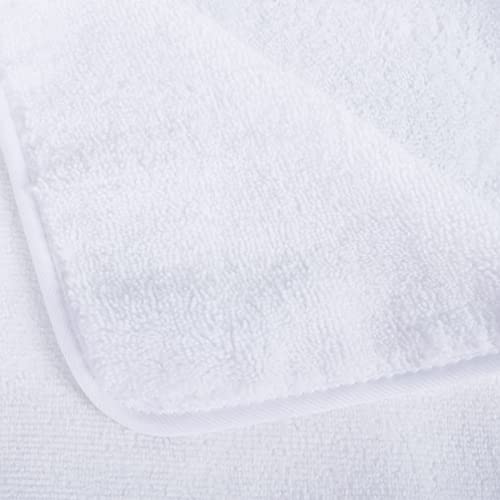 POLYTE Quick Dry Lint Free Microfiber Bath Sheet, 35 x 70 in, Pack of 2 (White) - color: White