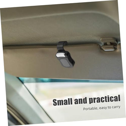 2pcs Car Visor Sunglasses Holder Multifunctional Eyeglasses Clip Organizer for Vehicles Secure Grip Design Fit for All Eyewear Stylish Auto Accessories for Drivers