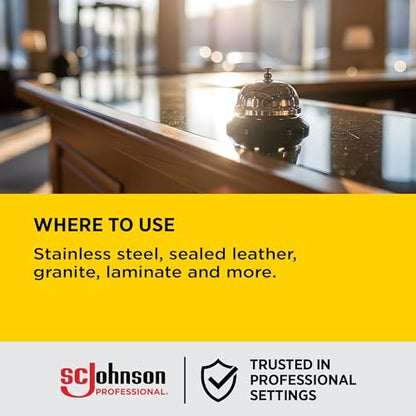 Pledge Enhancing Polish Spray, Wood Furniture & Stainless Steel Polish, Remove Dust and Fingerprints, Fast Shine and Protect, Prevent Scratches & Knicks - Lemon Scent, 9.7oz (Pack of 12)