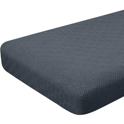 ZNSAYOTX Stretch Cushion Covers Sofa Loveseat Cushion Couch Seat Covers Slipcovers Soft Replacement Unique Pattern Furniture Protector with Elastic Bottom (Dark Gray, 1 Pc 2-Seat Cushion Cover) - color: Dark Gray, size: 1 Cushion Loveseat