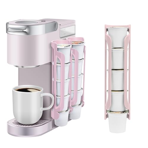 kedofa K Cup Holder for Keurig: Coffee Pod Holders for Counter Small Space - Kcup holders for Wall Mount (2, Pink) - color: Pink, size: 2 Pack /For 10 K-Cups