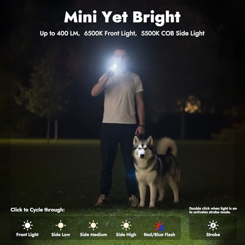 WARSUN T7 Rechargeable EDC Flashlight, Slim Pocket Flashlight with Clip & Magnetic Base, Portable LED Light for Everyday Carry, Night Walking, Car Repair & Emergency - color: Green-1Pcs