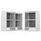 AA Products Model SH-4603-T3(3) Steel Low/Mid/High Roof Van Shelving Storage System Fits Transit, GM, NV, Promaster and Sprinter, Set of 3 Contoured Shelving Unit, 32" W x 46" H x 16" D