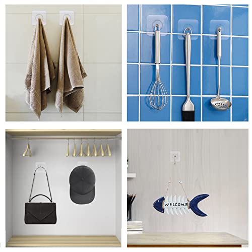 AIERSA Heavy Duty Adhesive Hooks, Wall Hooks for Hanging, Screw Free Sticker, Seamless Screws for Wall Mount, 2 in 1 Reusable, White, 20 Pcs, 16mm - color: 20 packs