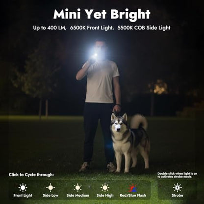 WARSUN T7 Rechargeable EDC Flashlight 2 Pack, Slim Pocket Flashlight with USB-C Charging, Clip & Magnetic Base, Lightweight Portable LED Work Light for Everyday Carry, Camping & Emergency - color: Black-2Pcs