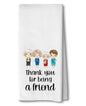 Advivio Funny Golden Girls Kitchen Flour Sack Tea Towels, Golden Girls Merchandise Dish Towels, Friendship Birthday Gifts for Women Besties Mom Grandma - color: Thank You Towels