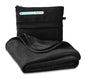 SAGEFINDS Airplane Travel Blanket | Compact Throw Blanket for Camping and Hiking | Converts into a Pillow | Travel Gift | Soft Jersey Knit | Fits in Backpack | Attaches to Luggage | Travel Essential - color: Black