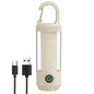 Flamix 2-in-1 LED Camping Lanterns and flashlights for Hurricane, Hiking, Home, Emergency, Rechargeable Camping Lantern with 6 Lighting Modes, IPX4 Waterproof, Compact Design, One-Hand Hold,Beige