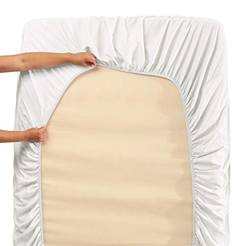 Hearth & Harbor Twin Size Sheets - 3 Piece Bed Sheet Set, Hotel Luxury Double Brushed Bed Sheets - Extra Soft Bedding Sheets & Pillowcases, Twin, White - color: White, size: Twin