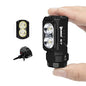 WUBEN E7 1800 Lumen Rechargeable Mini Flashlight with Magnet - Super Bright 6 Modes EDC Flashlight, Typ-C Rechargeable LED; IP68 Pocket Flashlight for Headlamp Use, Rescue, Camping - color: Black LBG