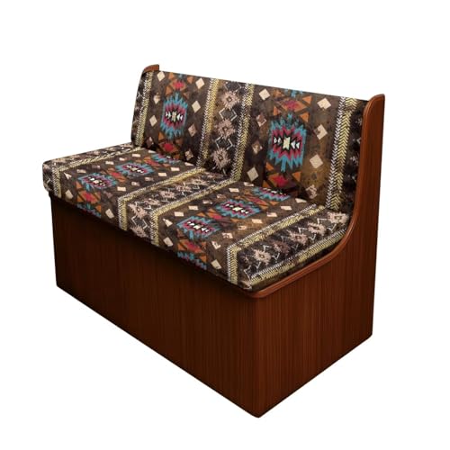 RV Dinette Cushion Covers Ethnic Indian Decor RV Seat Covers Dinette Booth Set 2-Piece Camper Cushion Covers Stretch Couch Cover for Travel Trailer Sofa Couch - color: Ethnic Indian