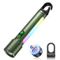 ADDplus Magnetic Flashlight Rechargeable,2000LM 5000mAh Flashlights High Lumens with 18 Modes,Waterproof, Adjustable,Powerful Flash Light,Multi-Flashlights for Home,Car,Hiking,Camping(1, Green) - color: Green