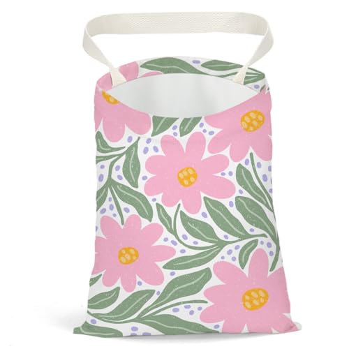 Retro Floral Car Trash Can, Car Trash Bag Hanging, Waterproof Cars Back Seat Hanging Organizer and Storage Trash Bags for Vehicle Travelling Camping - color: Flower06