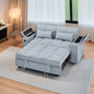 oaaktu 65''Convertible Sleeper Sofa Bed,3-in-1 Pull Out Couch Bed with 360 Degree rotatable Side Table and USB Ports for Living Room,RV (07 Light Grey) - color: 07 Light Grey
