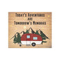 JennyGems Today's Adventures Are Tomorrow's Memories Wooden Camping Sign, Camper Gifts, American Made - color: Todays Adventures