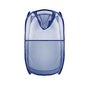 Collapsible Pop Up Laundry Hamper, Extra Large Mesh Foldable Laundry Basket, 28" x 16" x 16" (Blue) - color: 1P Blue